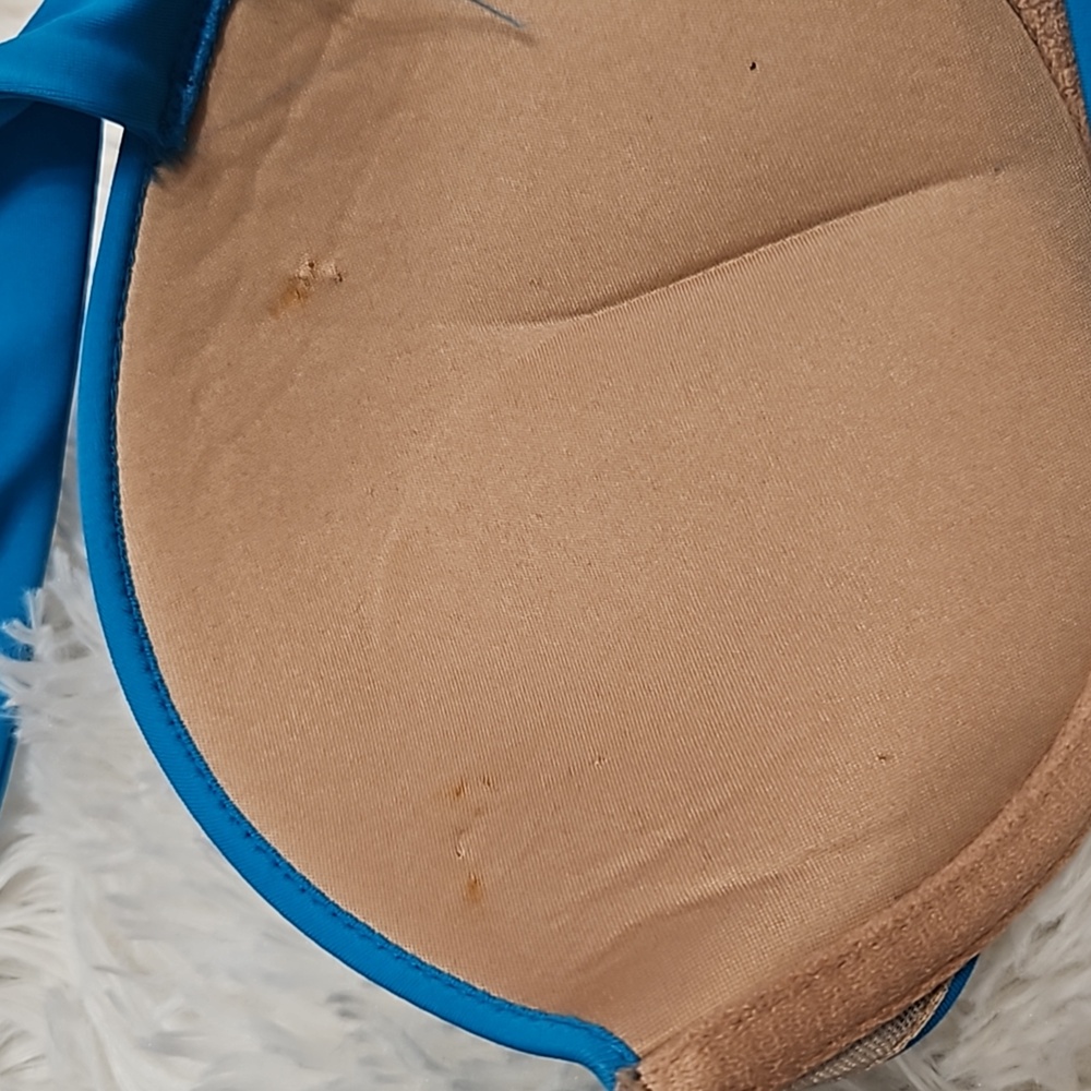 Victoria's Secret Bombshell Sexy Bikini top pushup Swim halter  Bra Blue 36 B - Picture 4 of 8